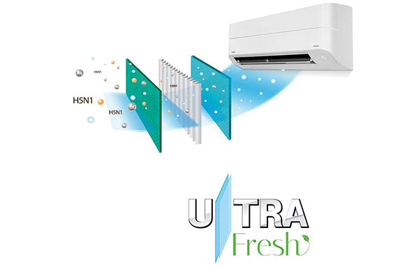 Máy lạnh Toshiba Inverter 1.5 HP RAS-H13Z1KCVG-V - công nghệ lọc khí Ultra Fresh